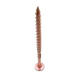 Straw rope nail Wafer head chipboard u double thread wood construction screws T17